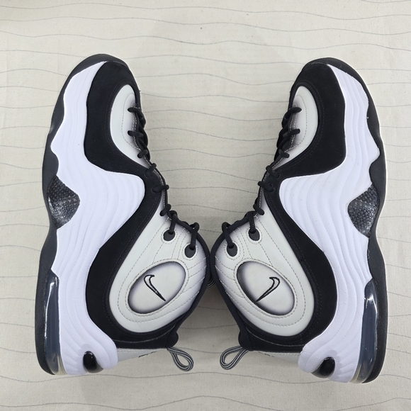 Nike Mens Air Penny 2 'Panda' Black White Bone Shoes Sneakers DZ2549-001 Size 10 - Picture 9 of 11